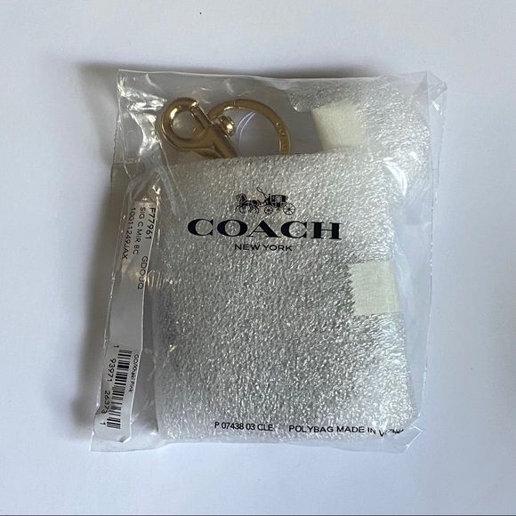 NEW Coach Timeless Chic Mirror Bag Charm Key Chain Pink Brown - Picture 7 of 9
